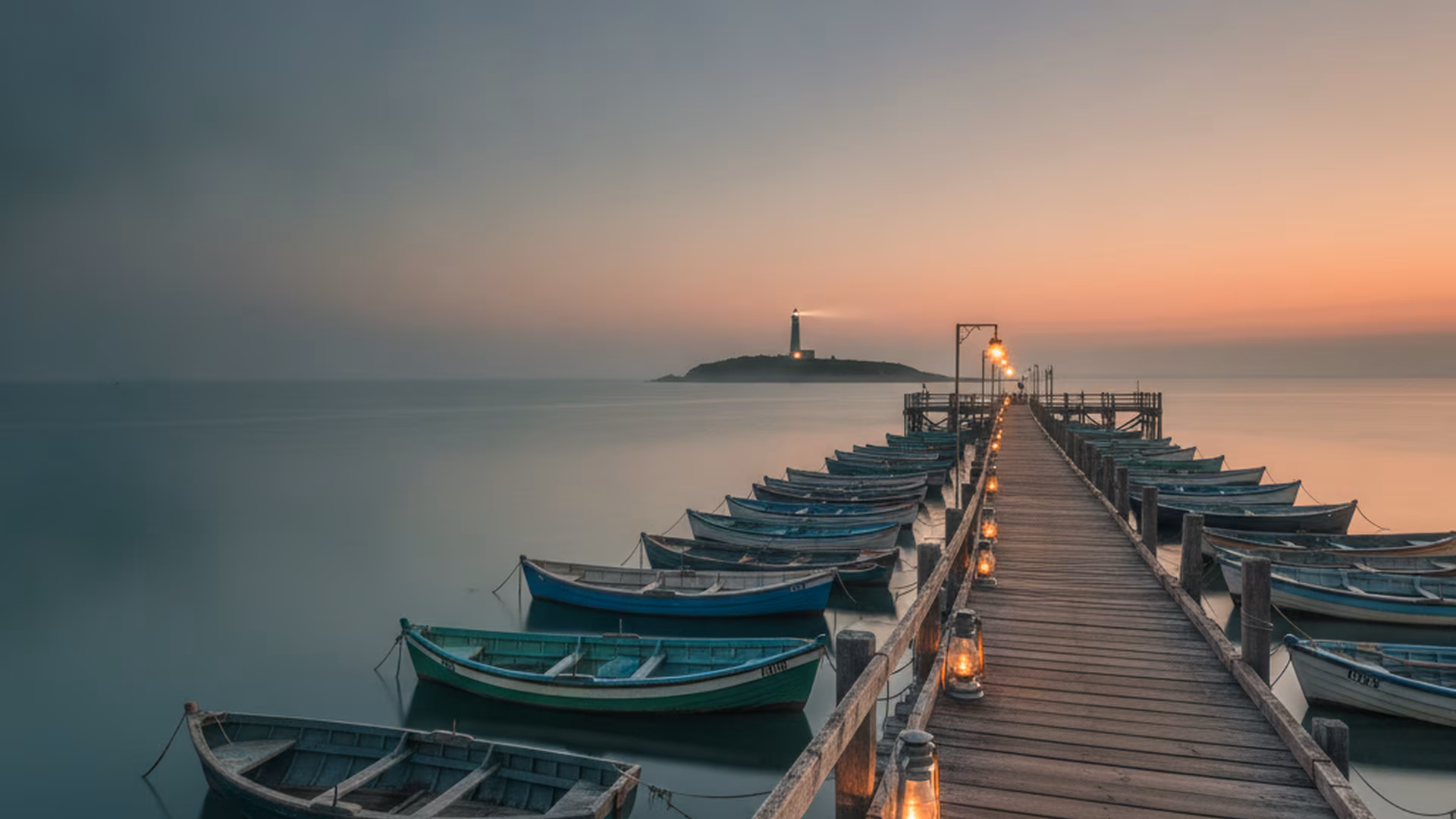 Harbour at dusk