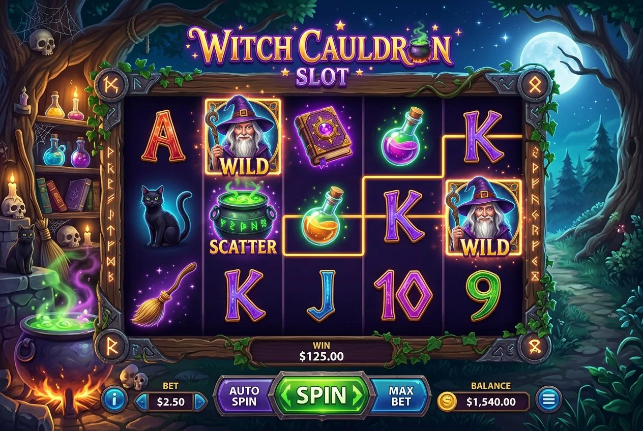 Witch Cauldron Fisher